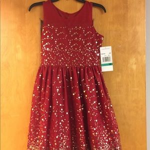 Rare Editions Red sequence dress